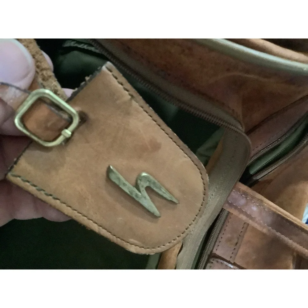 Vintage Hartmann Belting Leather Duffel Bag, weekender/gym, great patina